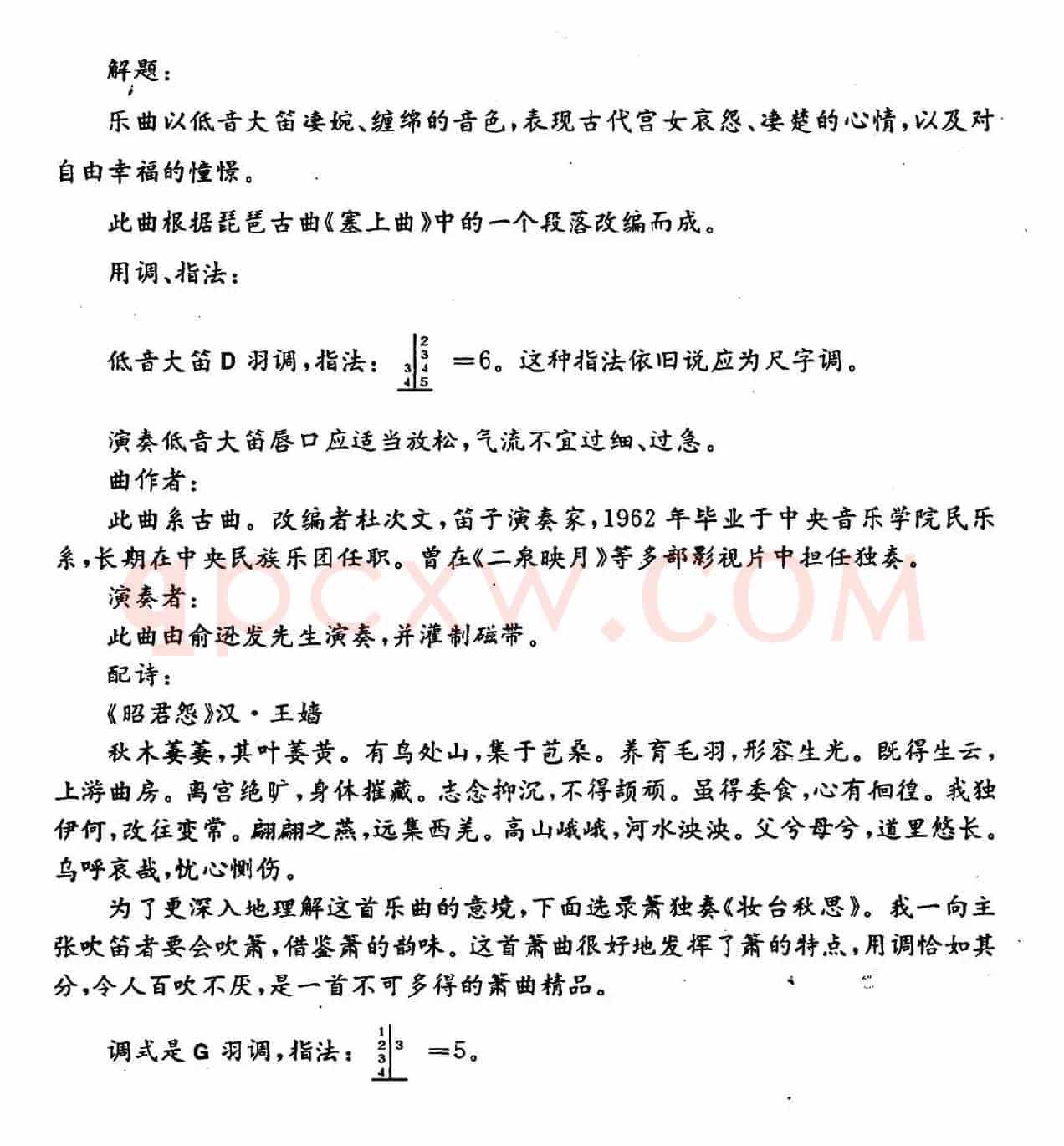 妆台思秋（低音大笛+古筝）