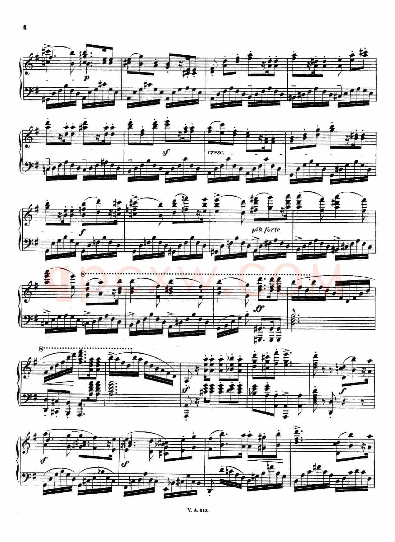 Scherzo in G Major Op.4(G大调谐谑曲)