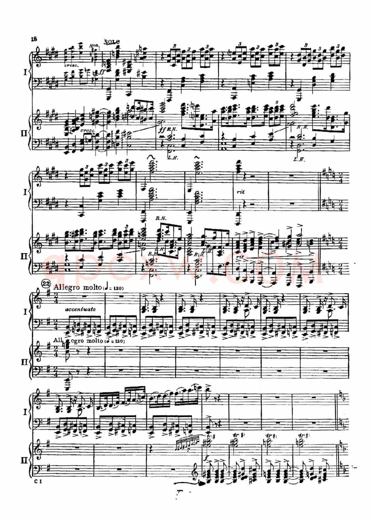F大调爵士钢琴协奏曲（美版双钢琴原谱 P11—20）