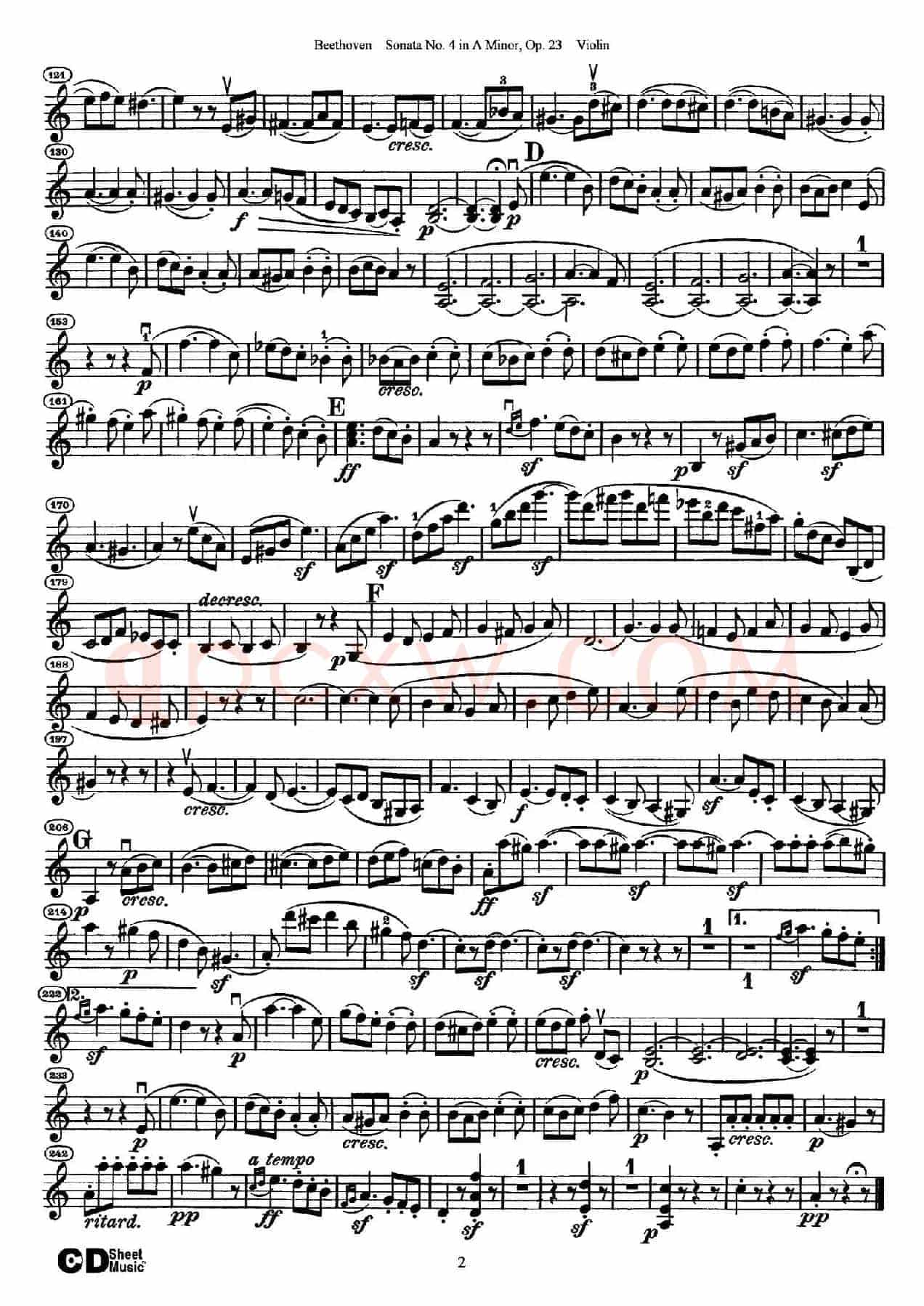 A小调第四小提琴奏鸣曲（Sonata No.4 in A Minor Op.23）