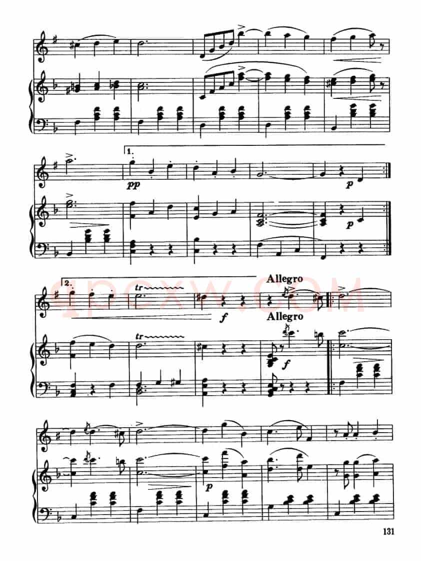 蓝色的多瑙河圆舞曲（降B小号独奏）