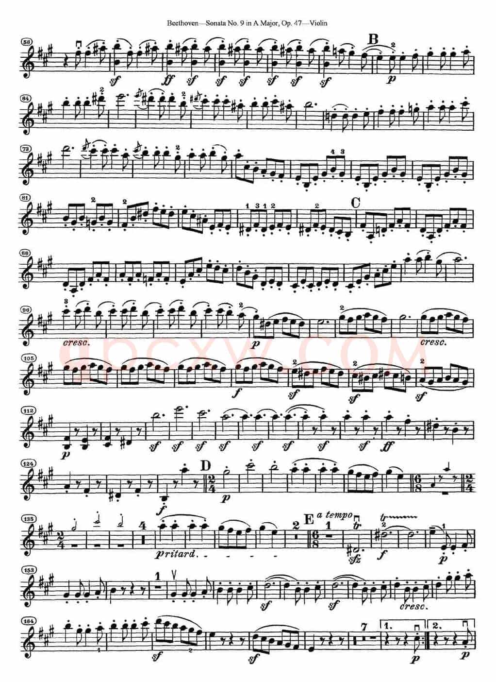 Violin Sonata No.9 in A Major Op.47