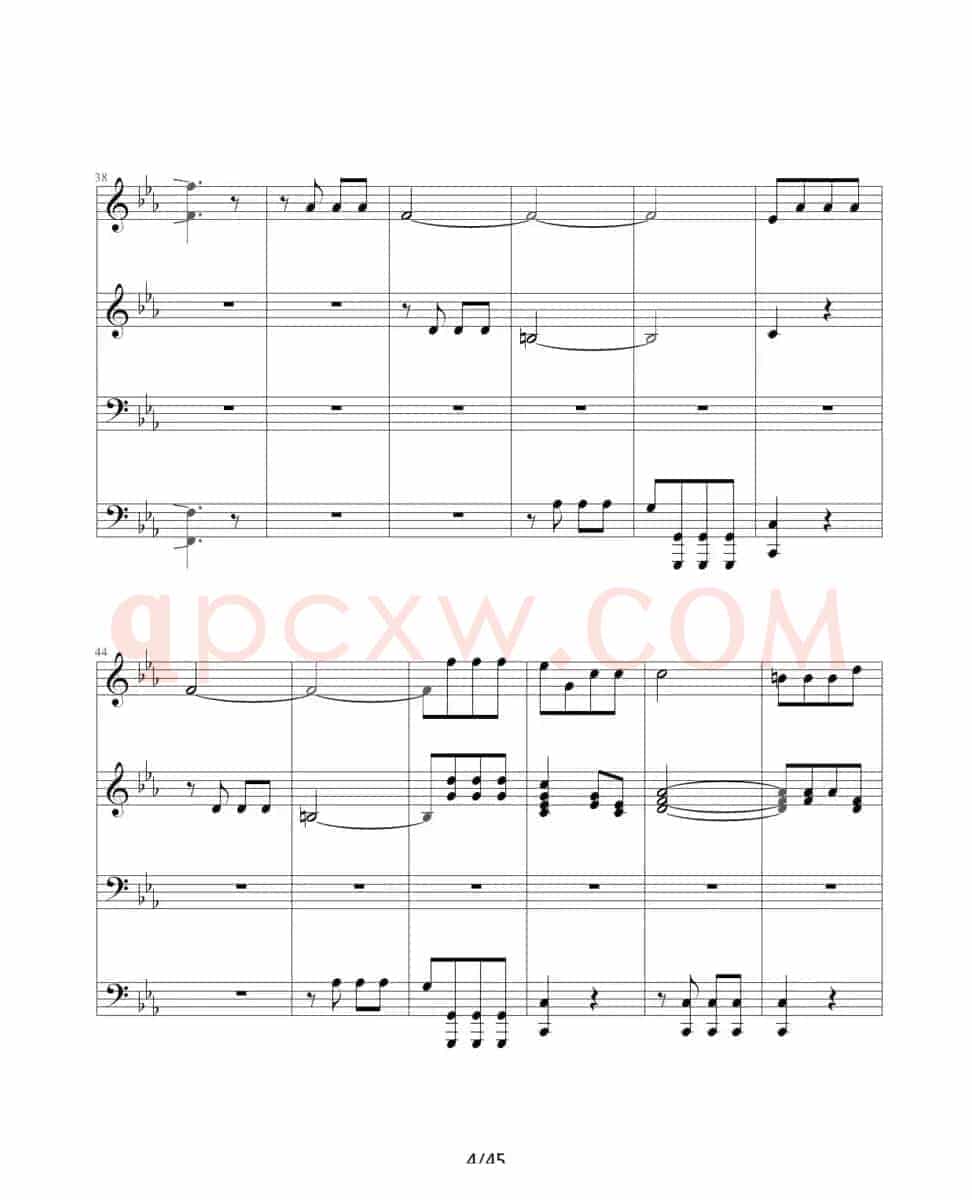 命运交响曲（四手联弹）
