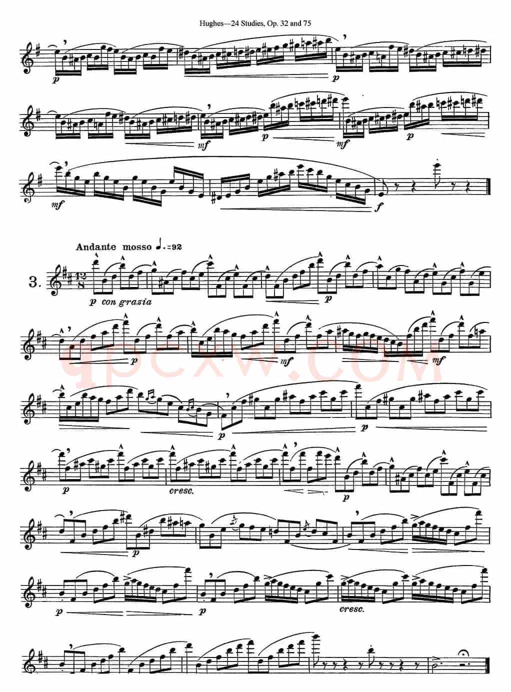 胡埃斯24首练习曲Op.32（NO.2-NO.3）