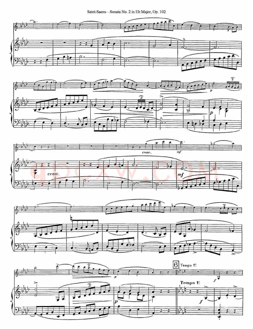 Violin Sonata No.2 in Eb Major Op.102（小提琴+钢琴伴奏）