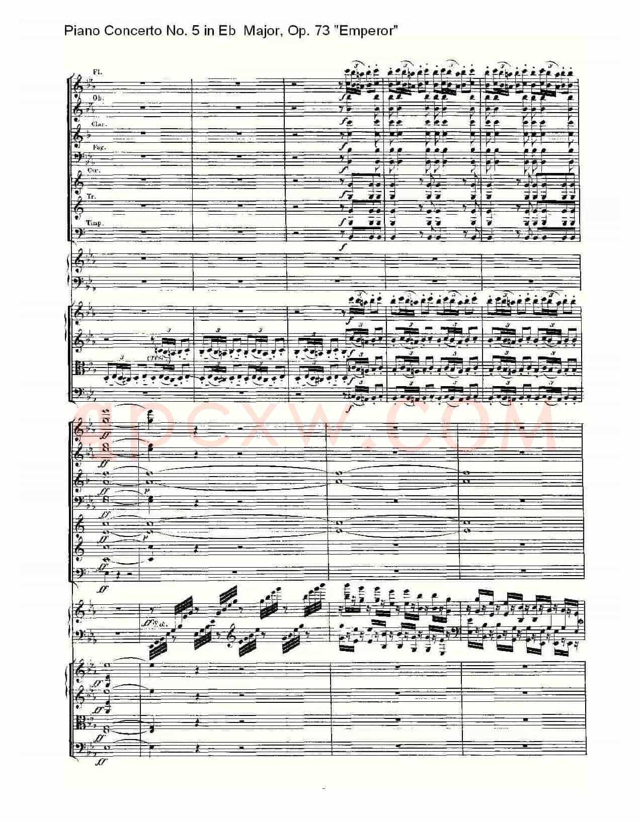 Eb大调钢琴第五协奏曲 Op.73“皇帝” 第一乐章（二）