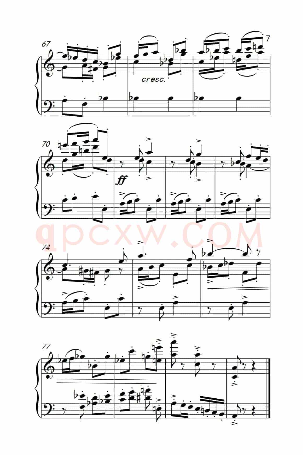 第九级2.赋格曲 Op.87 No.2（中央音乐学院 钢琴（业余）考级教程 7-9级）
