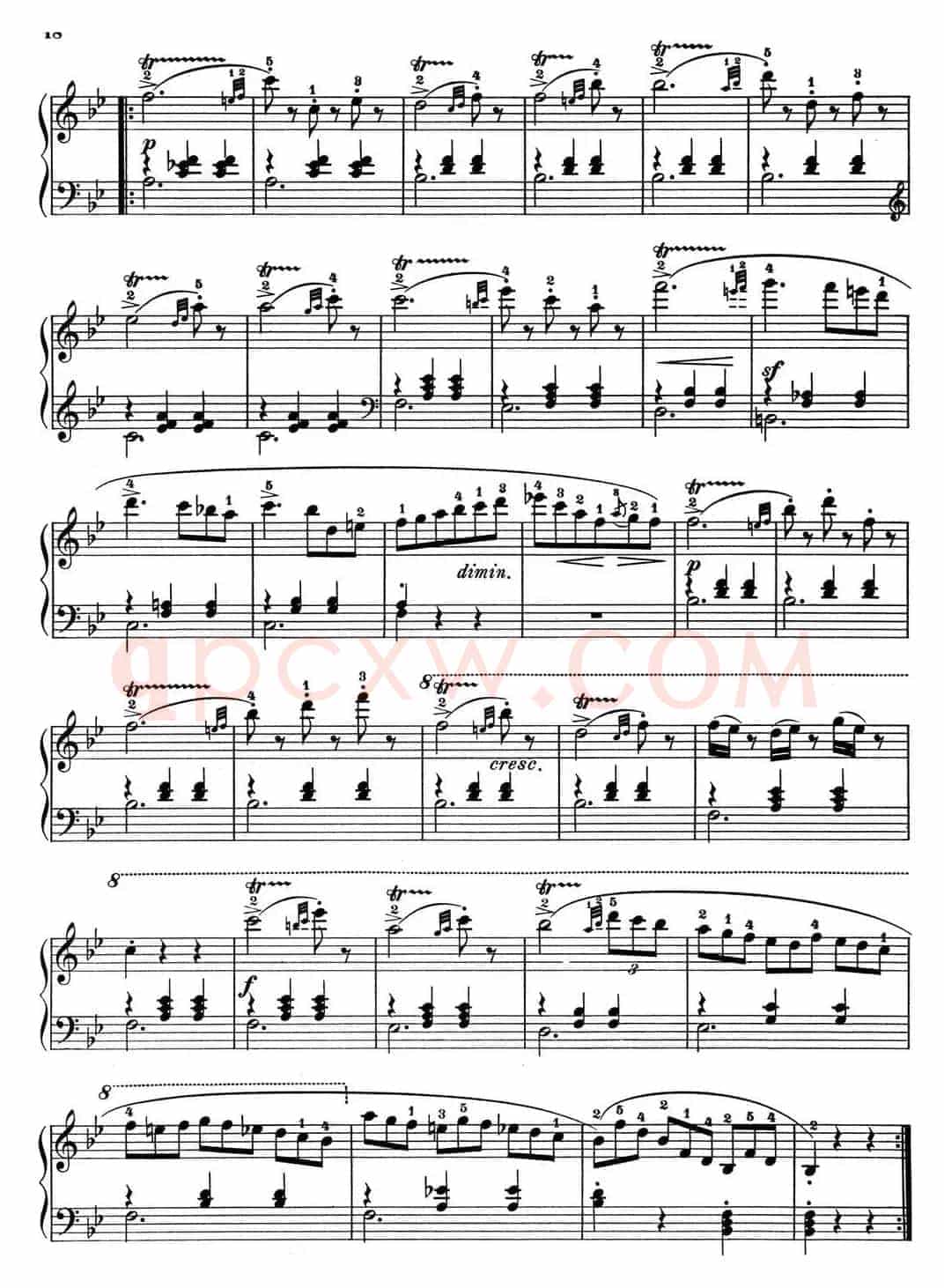 25首车尔尼Op.748练习曲（NO.10）