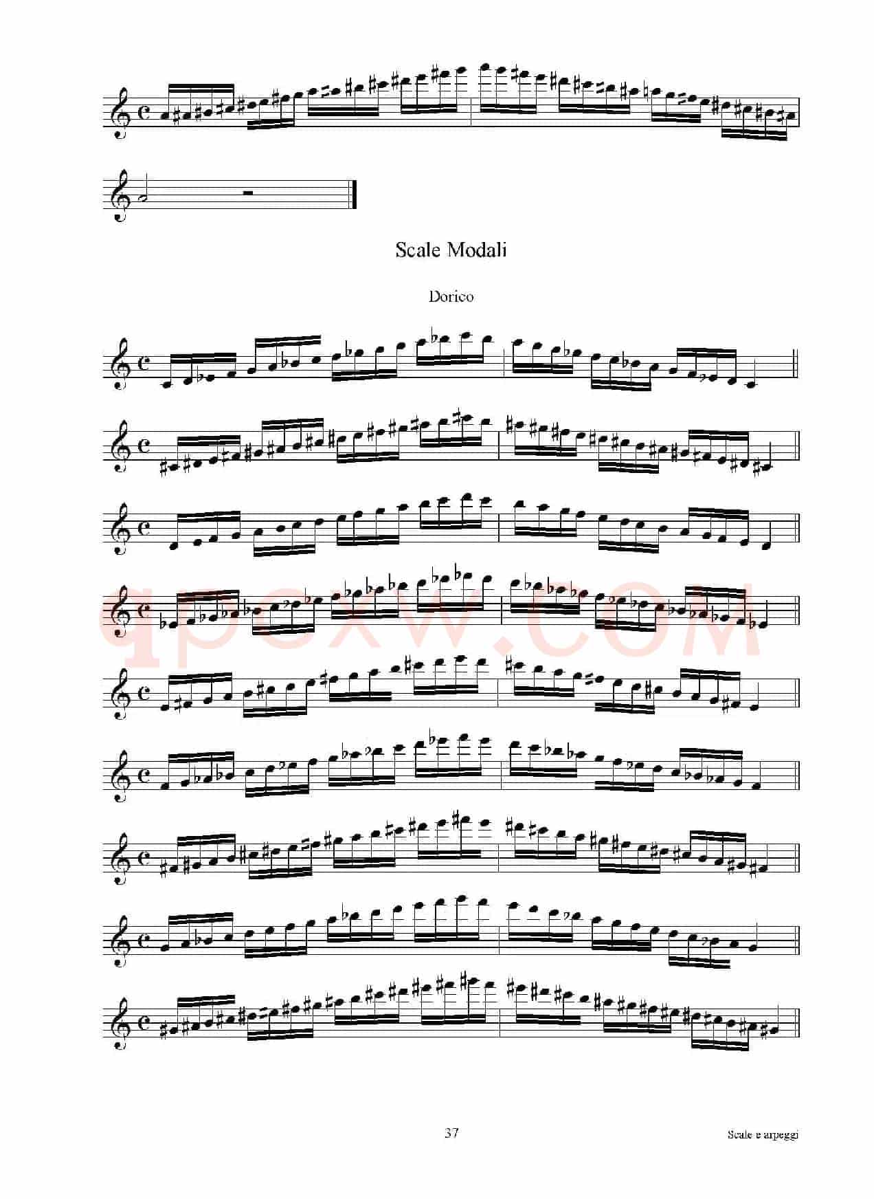实用的萨克斯音阶练习曲集（P31——46）