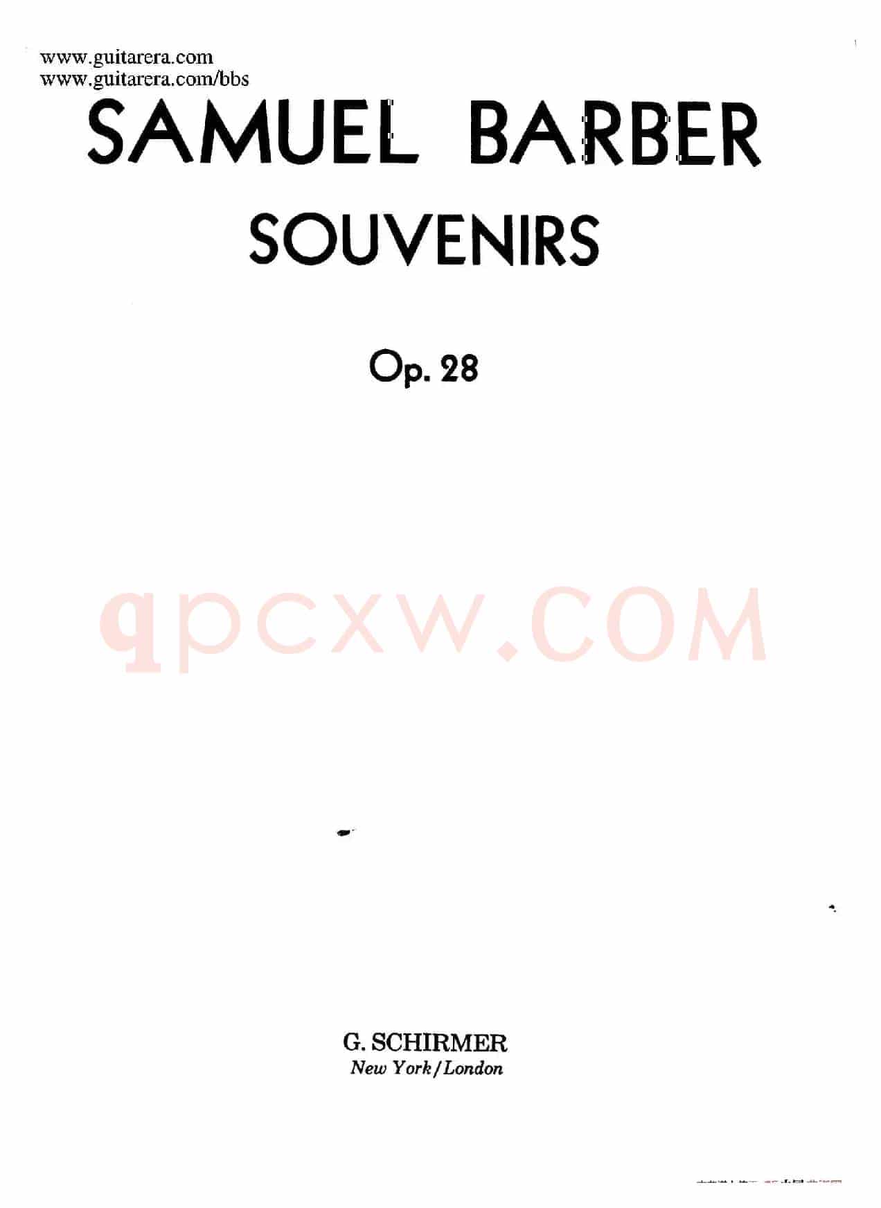 Souvenirs Op.28(纪念曲2. 苏格兰舞曲)
