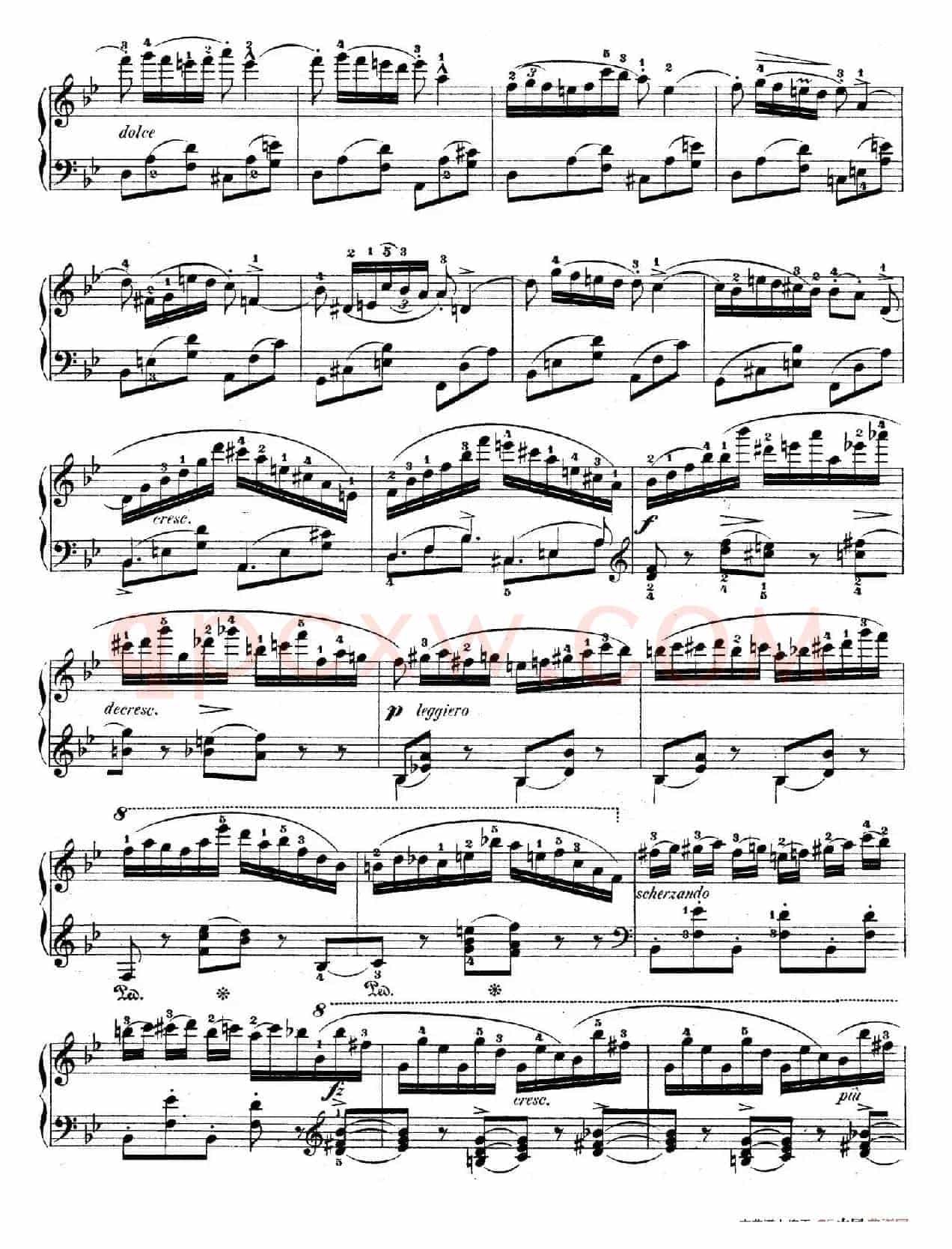 Variations on Je Vends Des Scapulaires Op.12(降B大调华丽变奏曲)