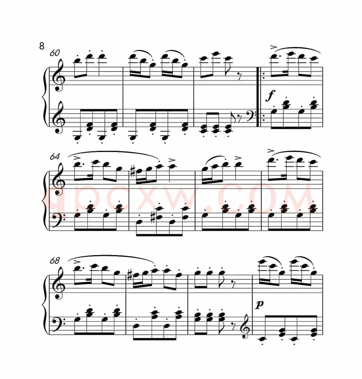 第四级B组 洋娃娃的梦（中国音乐学院钢琴考级作品1~6级）