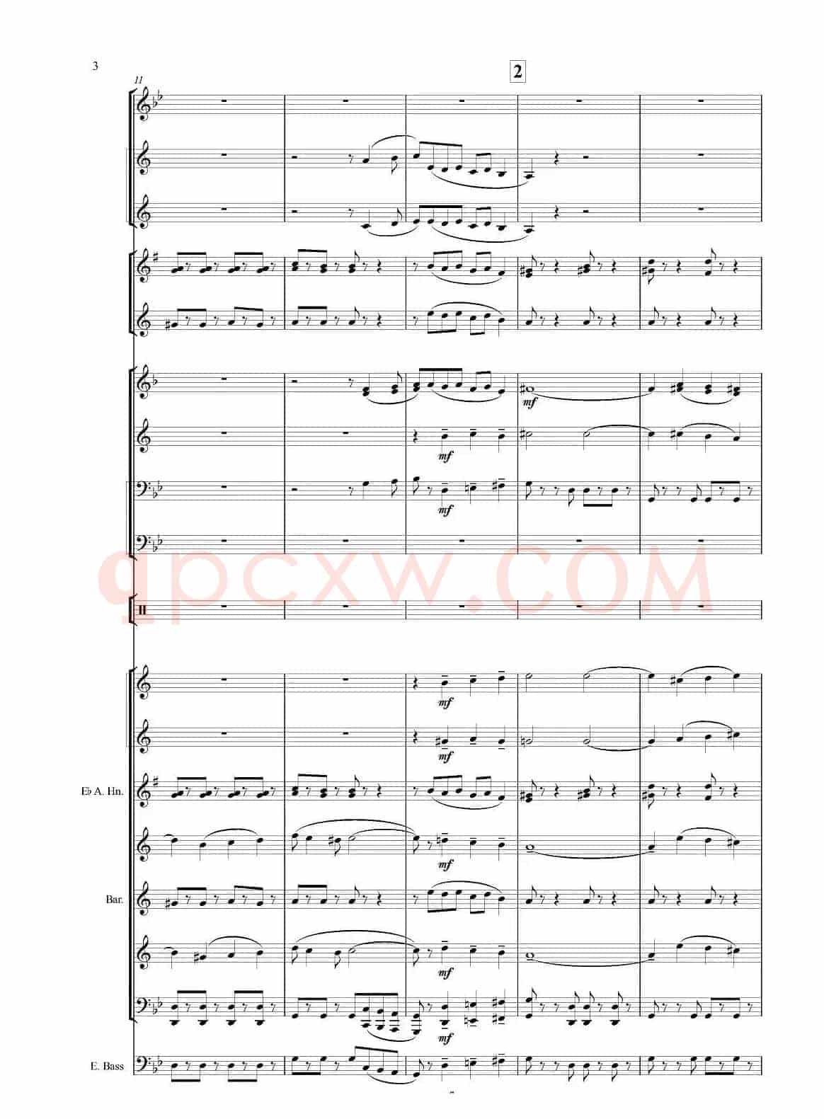 Черные глаза （探戈舞曲）（合奏、俄罗斯原版谱）