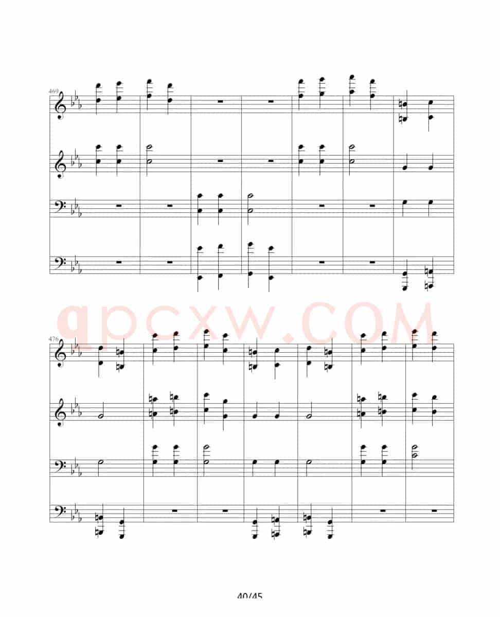 命运交响曲（四手联弹）