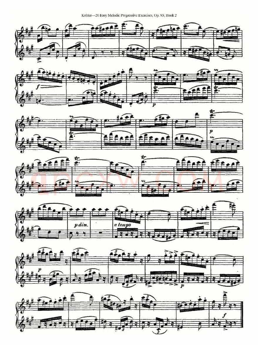 柯勒练习曲作品93号（二）