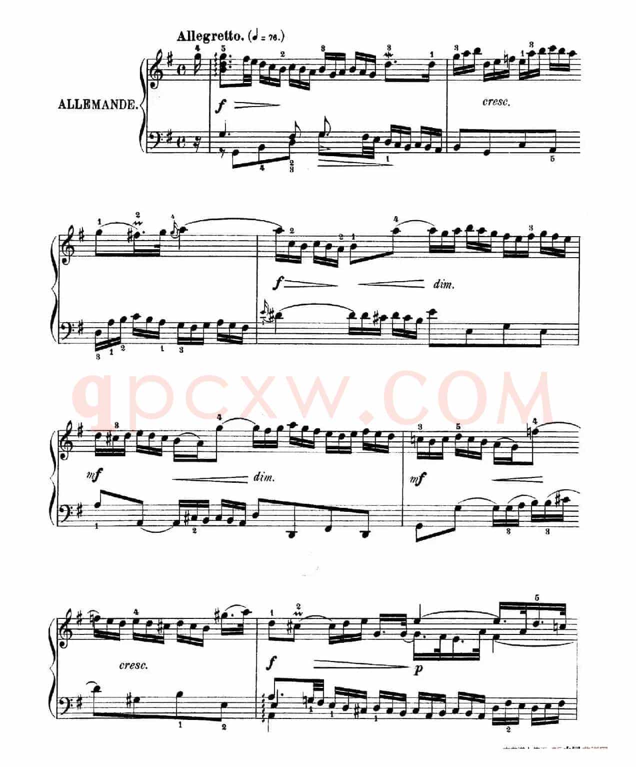 Six Partitas BWV 825-830(6首帕蒂塔·5)