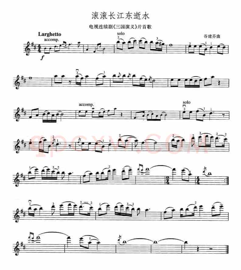 滚滚长江东逝水（电视剧《三国演义》片首歌）