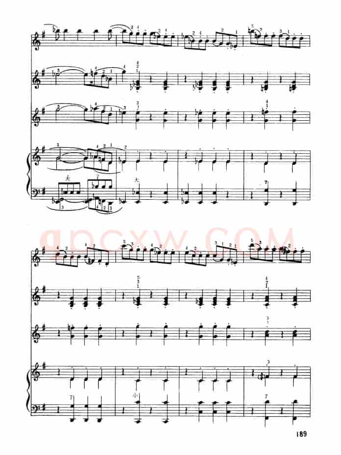 G大调弦乐小夜曲（第四乐章）（四重奏）