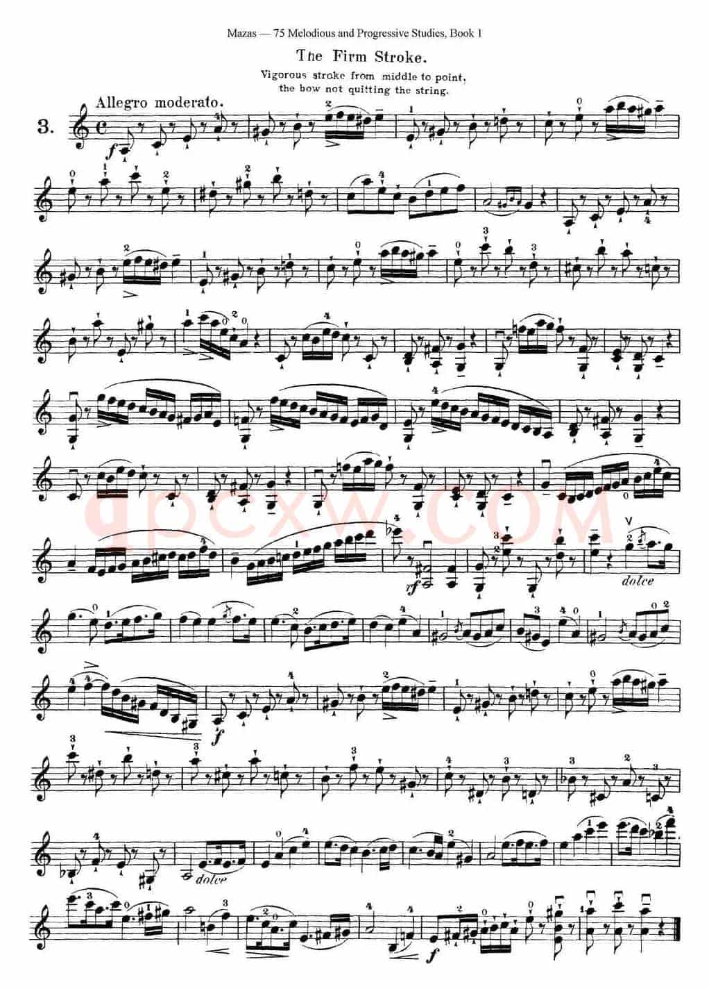 马扎斯小提琴练习曲 Op.36 第一册 特殊练习曲（3）