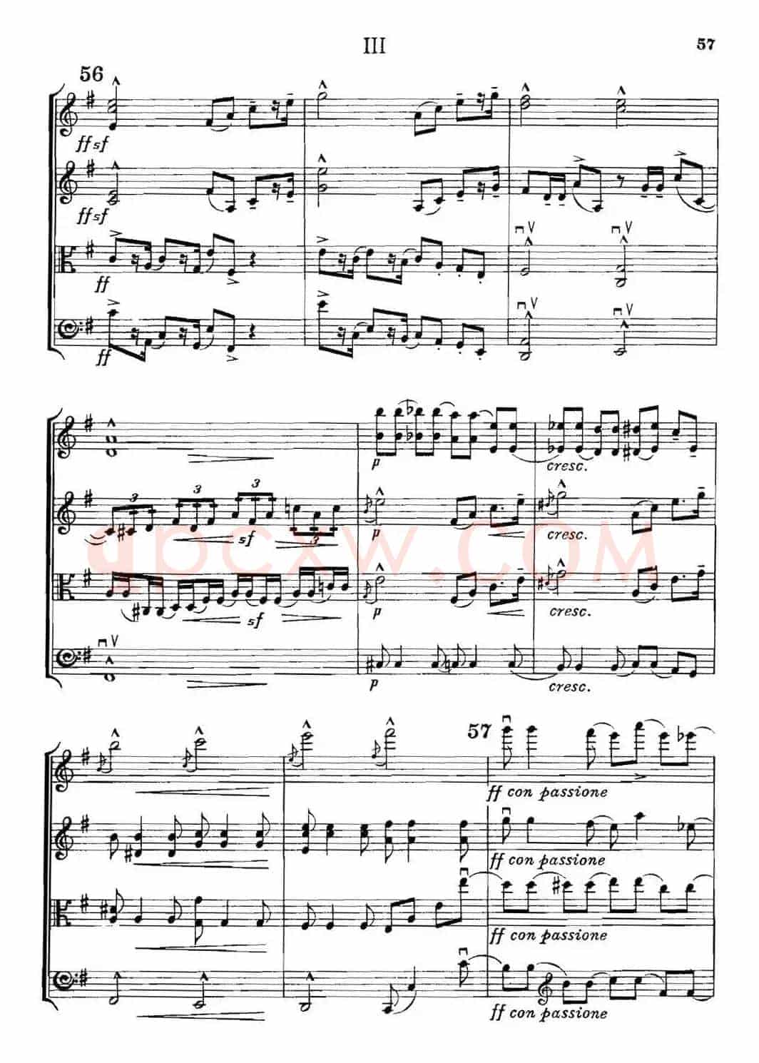 QUARTET Op.83(第三部分)(弦乐四重奏)