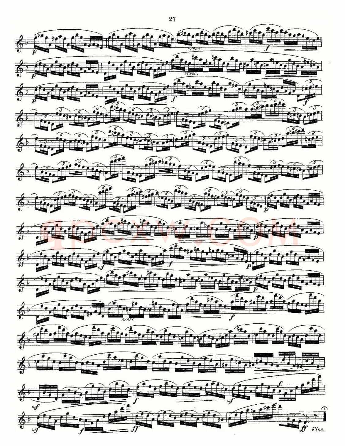 Andersen etude op30 之13—24（练习曲作品30号）