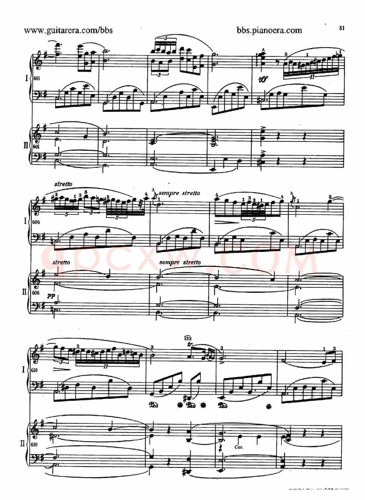 e小调第一钢琴协奏曲 Op.11(双钢琴版·第一乐章)