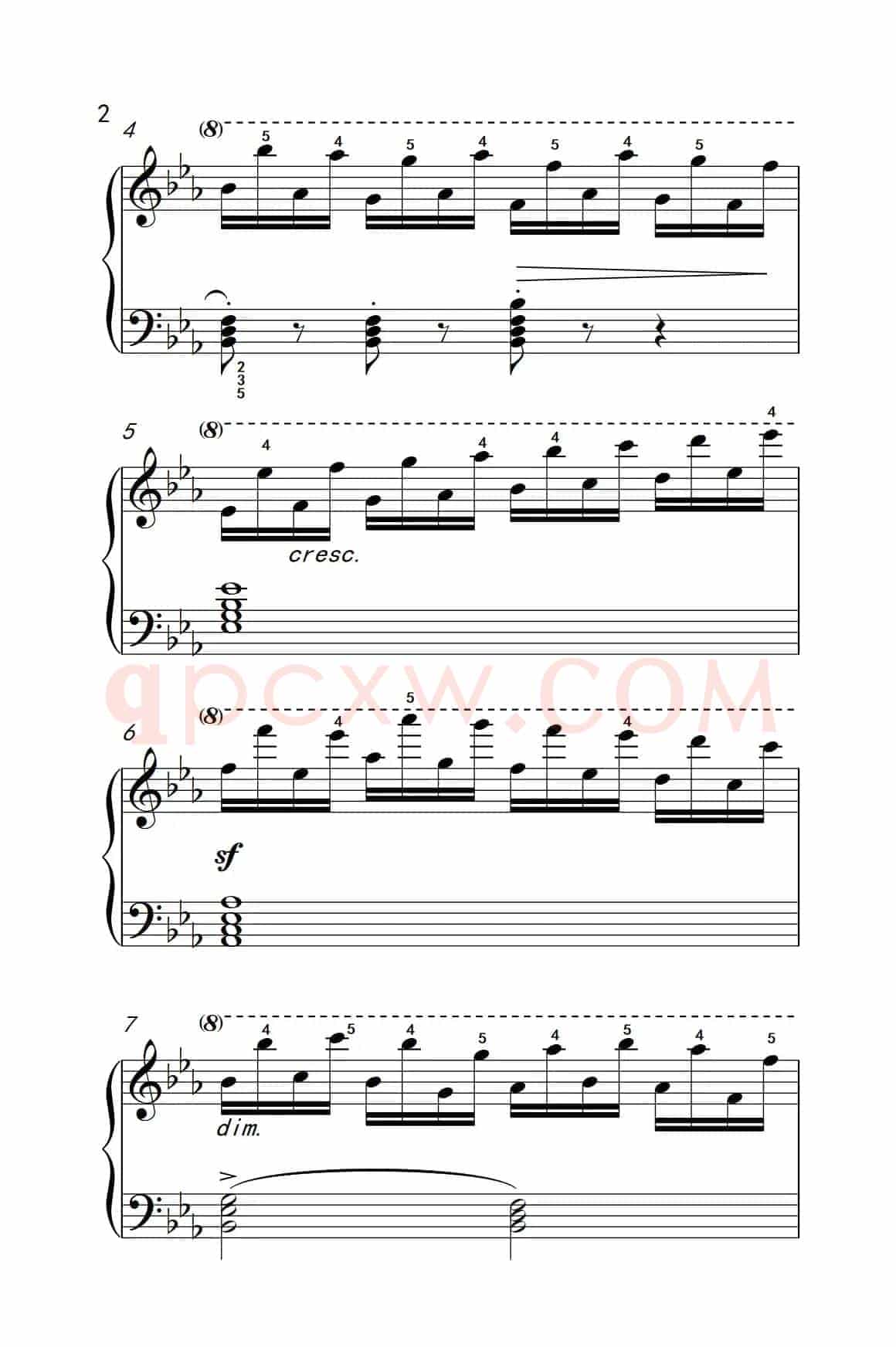 车尔尼钢琴八度练习曲 553（4）