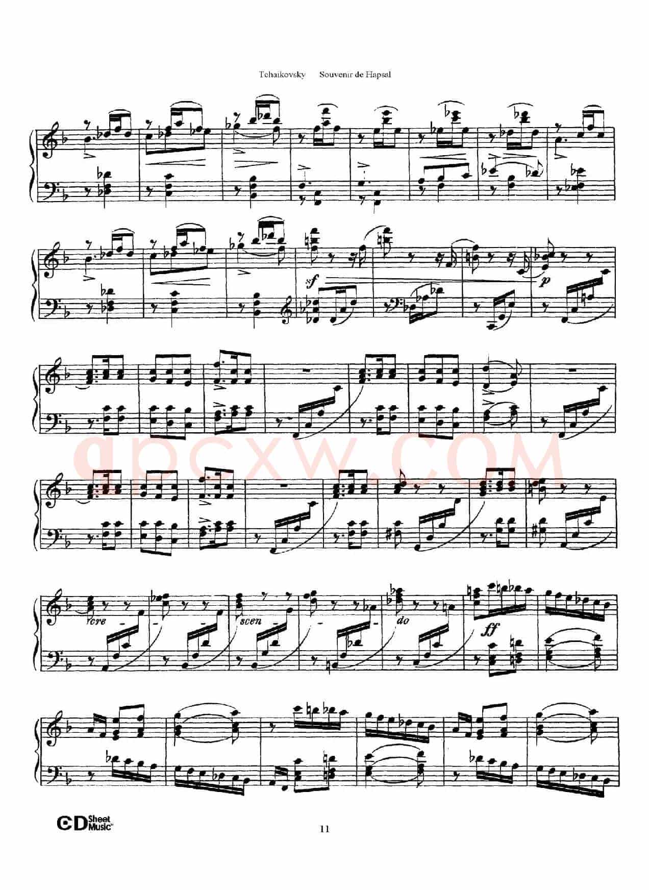 Souvenir de Hapsal Op.2(哈普萨的回忆·2)