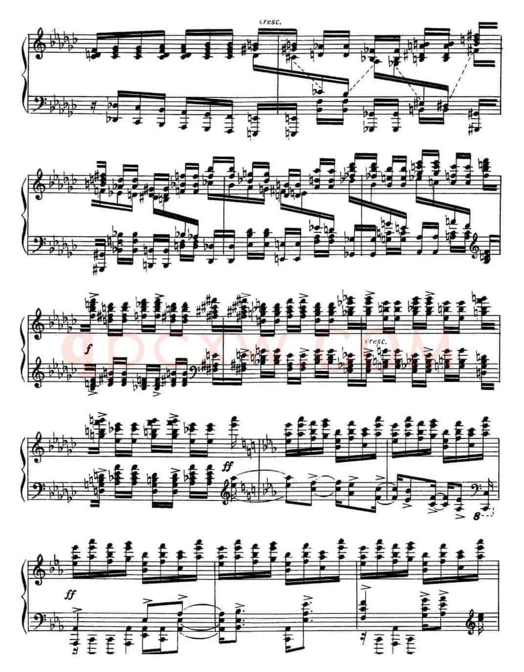 拉赫玛尼诺夫 音画练习曲15或16 Etudes tableaux Op.39 No.7