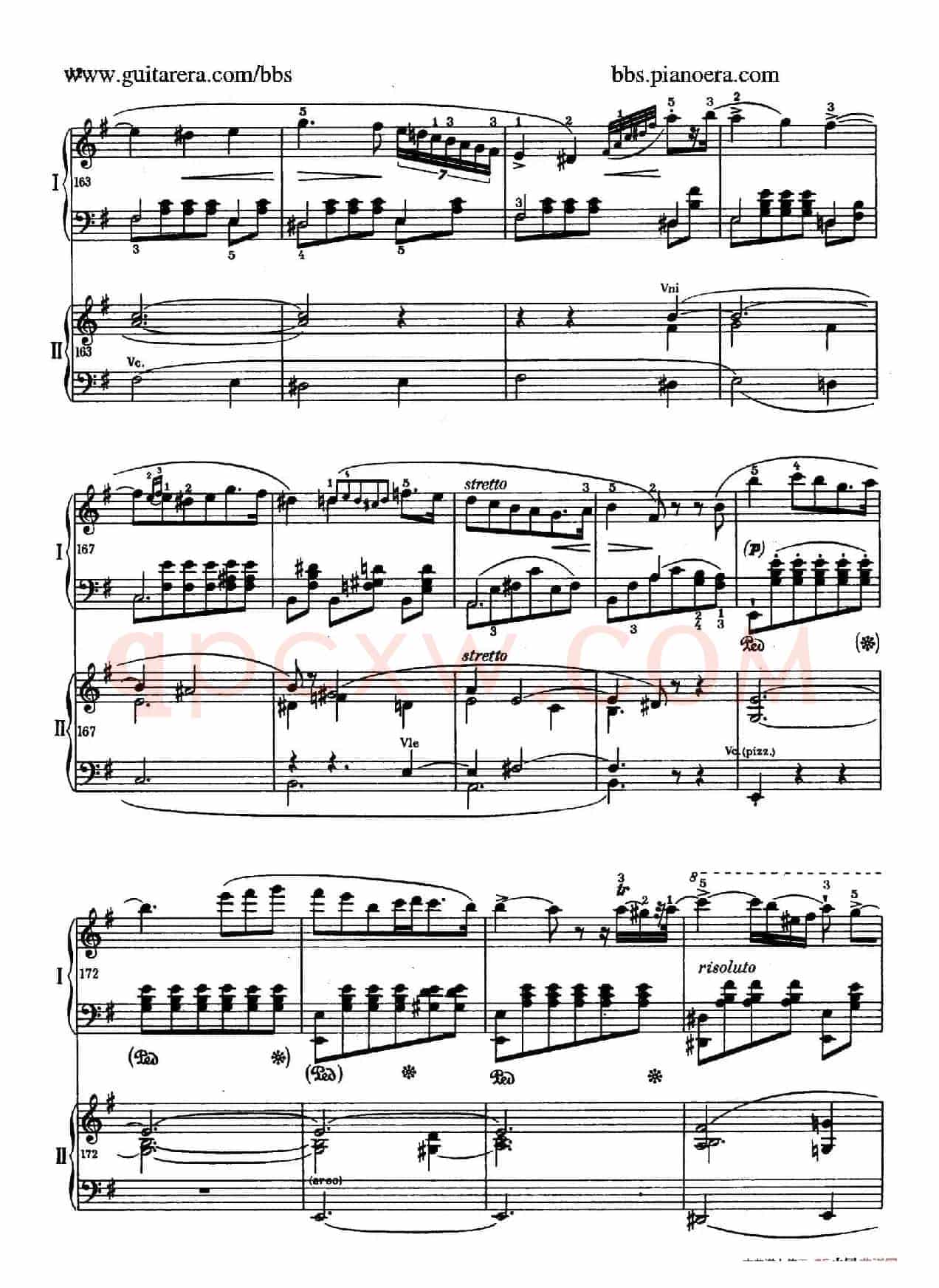 e小调第一钢琴协奏曲 Op.11(双钢琴版·第一乐章)