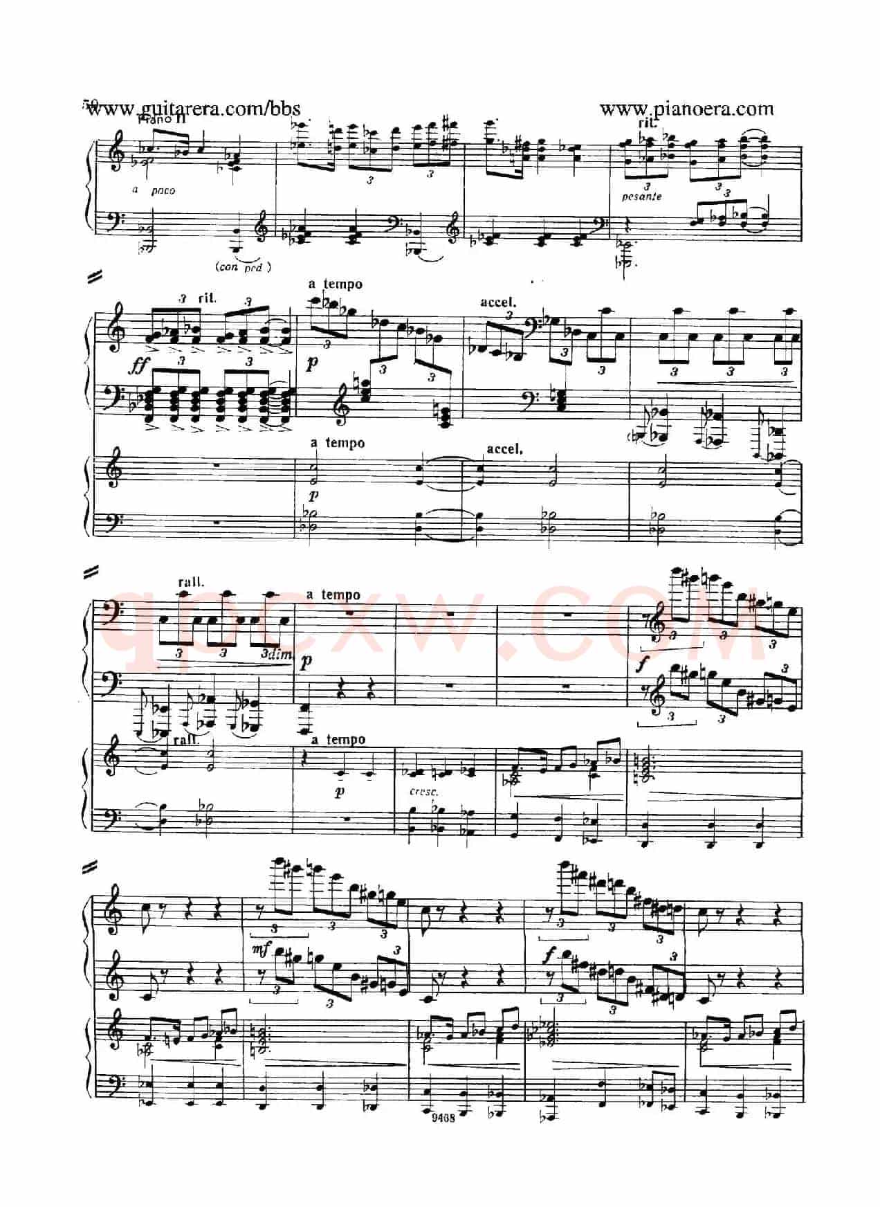 Piano Concerto in D-flat Major Op.37（降D大调钢琴协奏曲·Ⅱ·双钢琴）