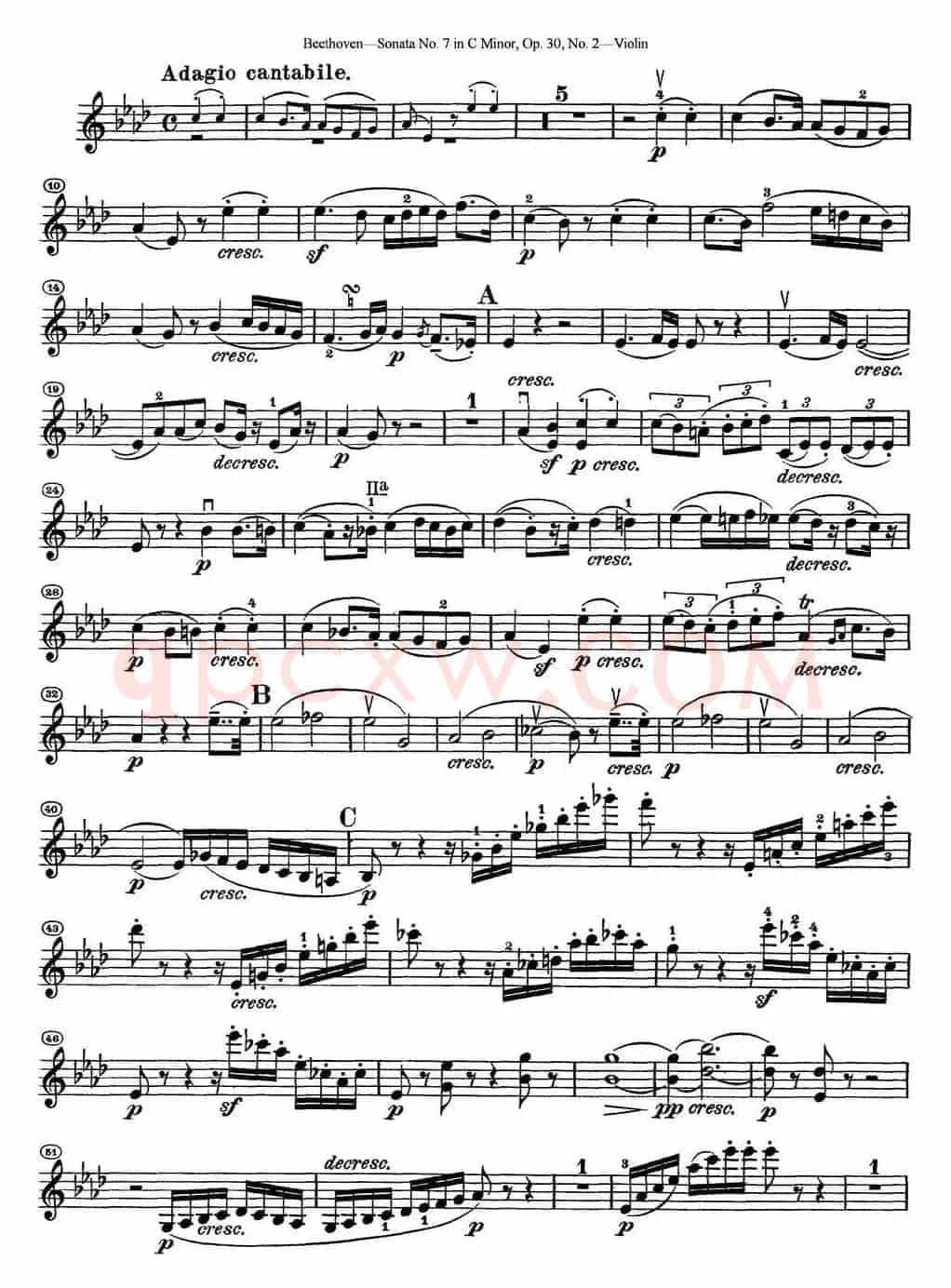 Violin Sonata No.7 in C Minor Op.30 No.2