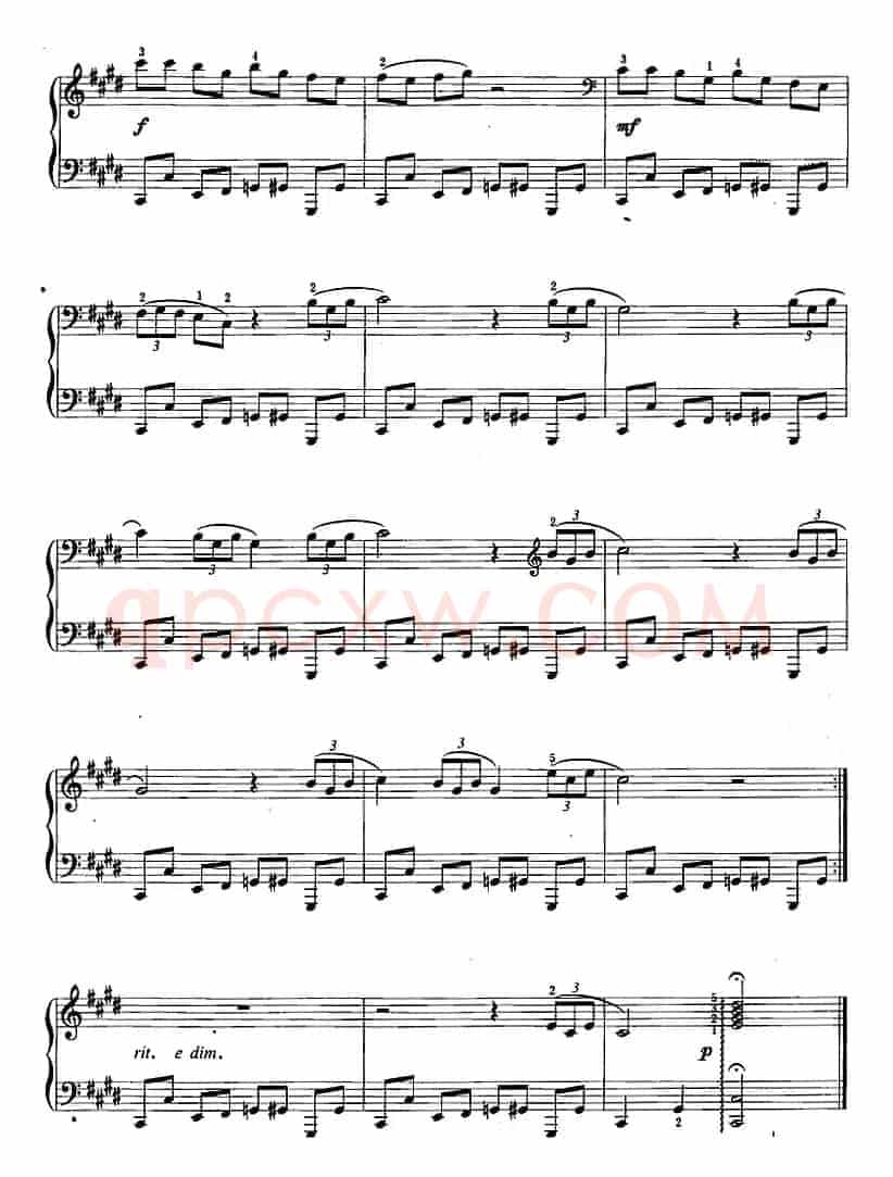 爵士乐曲：升C小调爵士固定音型