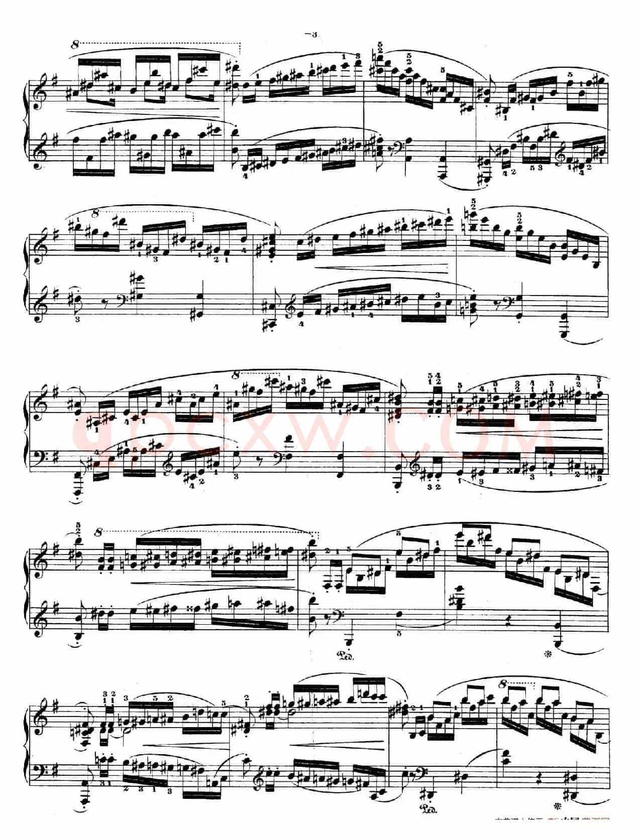 e小调第一钢琴协奏曲 Op.11(钢琴独奏版·第一乐章)