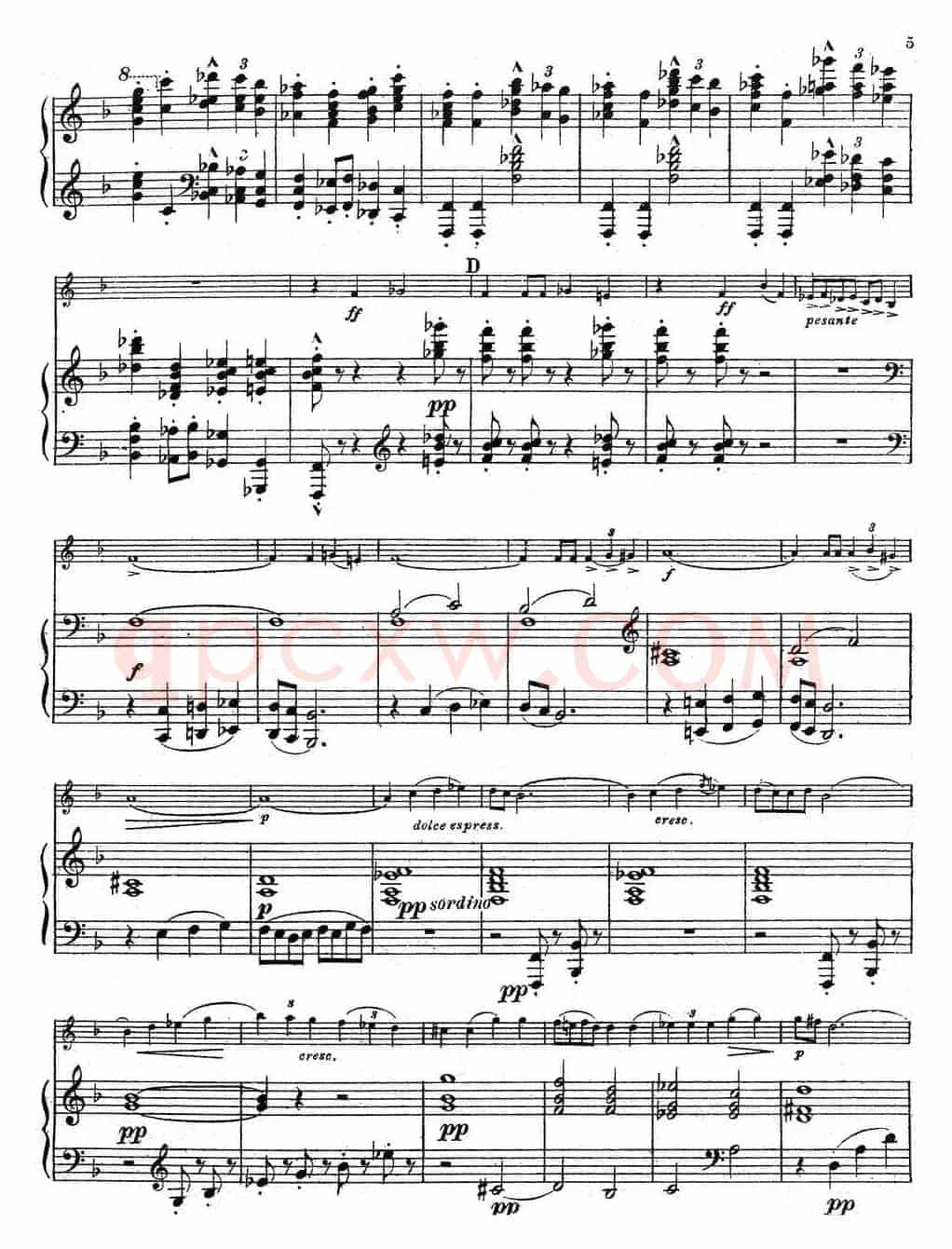 Symphonie Espagnole Op.21，No.1（西班牙交响曲）（小提琴+钢琴伴奏）
