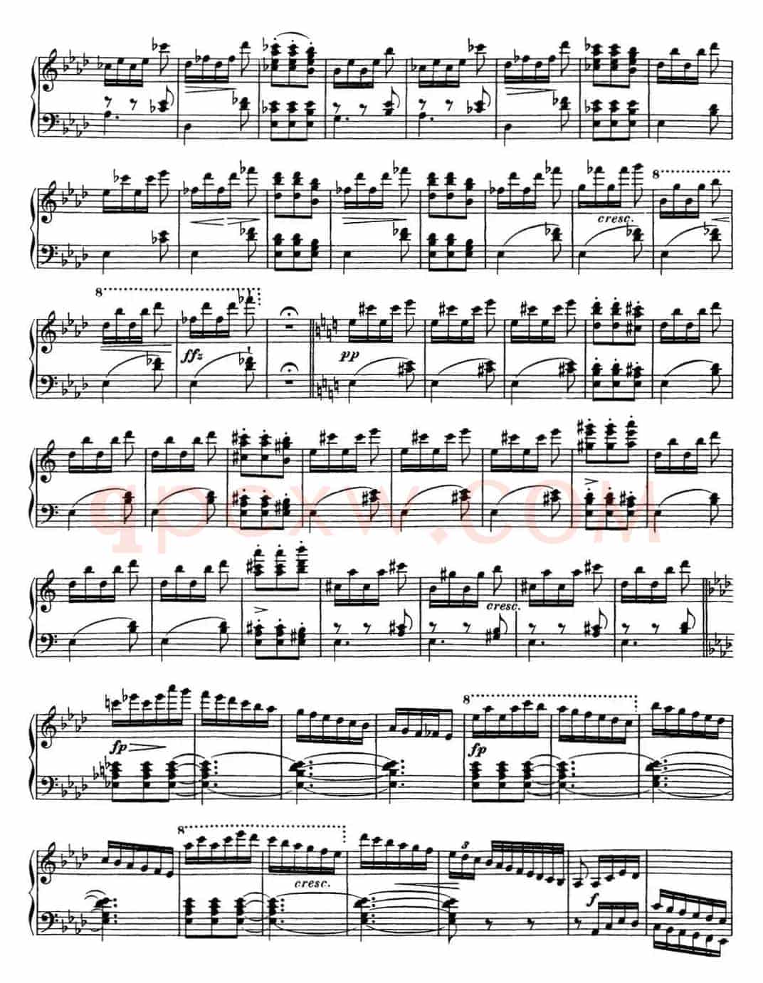 舒伯特降f小调即兴曲D.935，Op.142（NO.4）