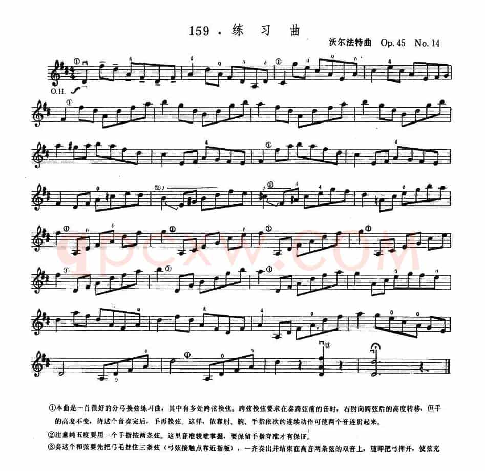 沃尔法特Op45 No14 练习曲