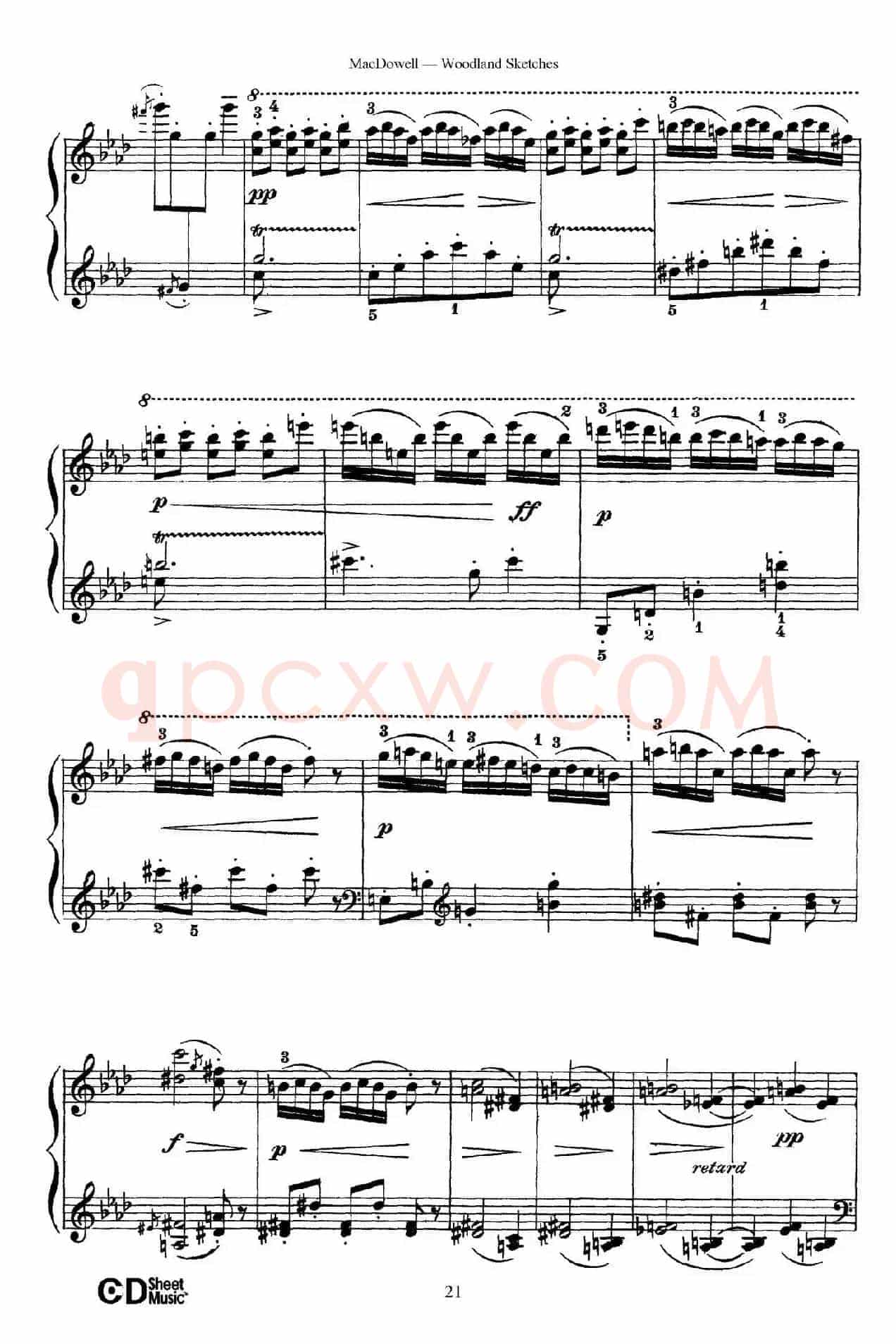 Woodland Sketches Op.51(森林素描·9)