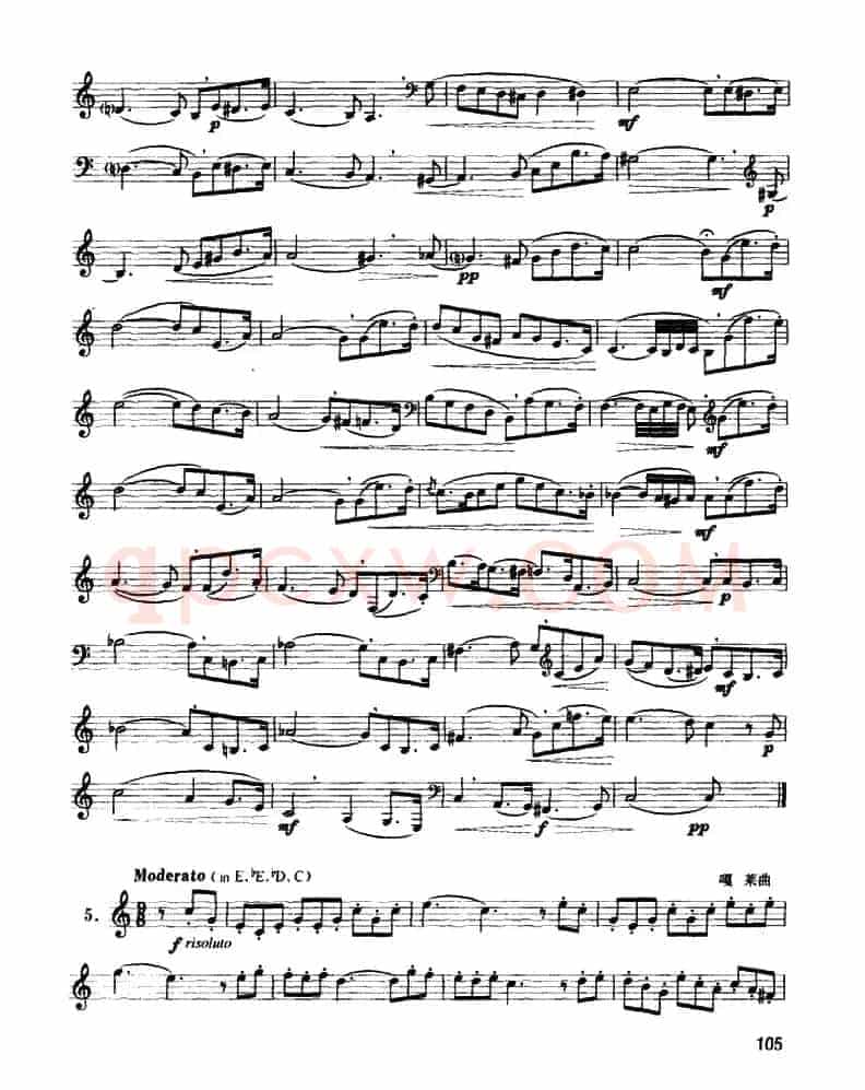 圆号中级练习曲（1——10）