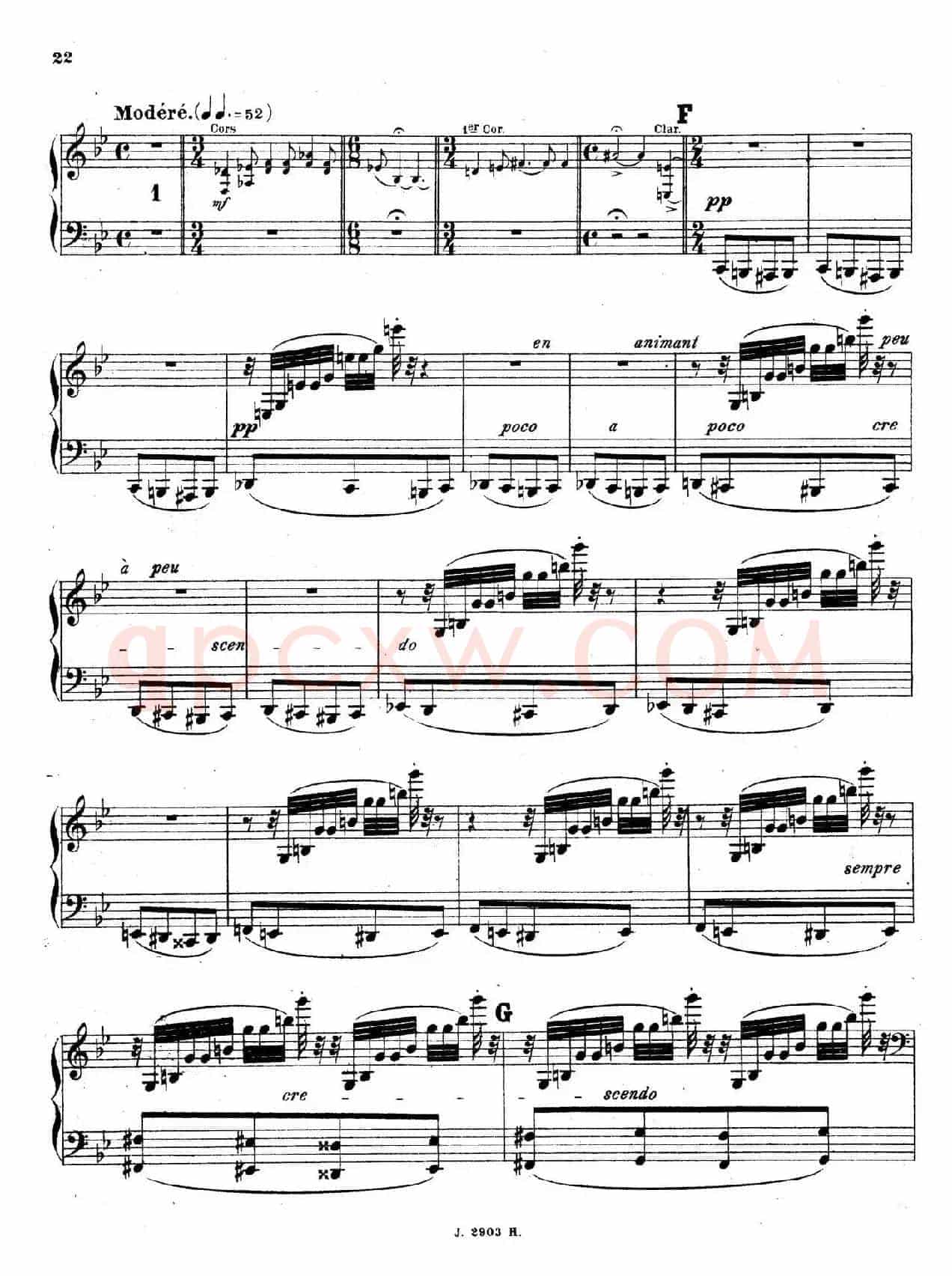 Symphony on a French Mountain Air Op.25(法国山歌交响曲·钢琴独奏·Ⅱ)
