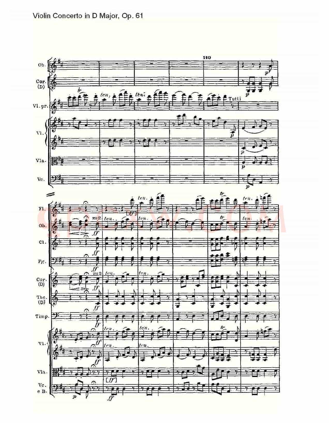 D大调小提琴协奏曲 Op.61第三乐章