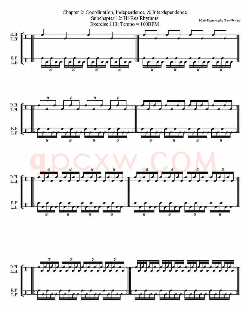 Thomas Lang - Creative Coordination（架子鼓双踩教程P51-75）