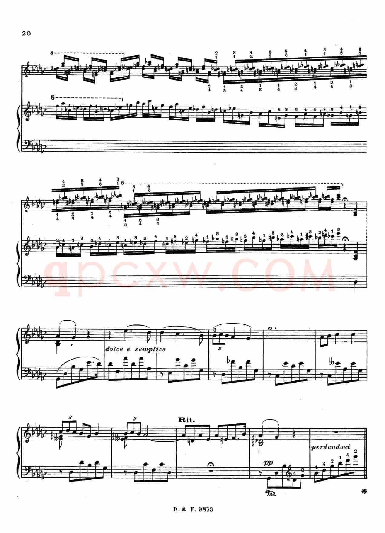 6 Chants Polonais S.480（6首波兰歌曲·Ⅴ）