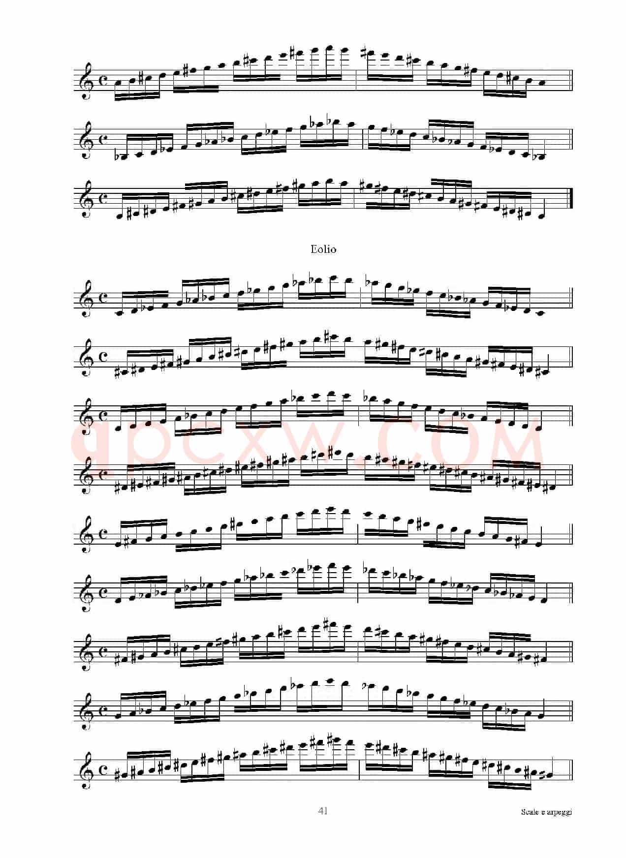 实用的萨克斯音阶练习曲集（P31——46）
