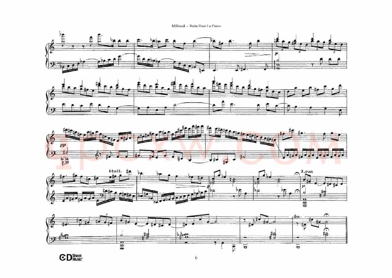 Suite Pour Le Piano Op.8（钢琴组曲·Ⅱ）