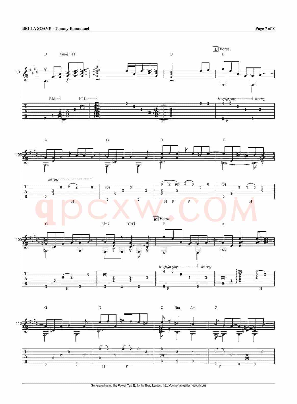tommy emmanuel：bella soave