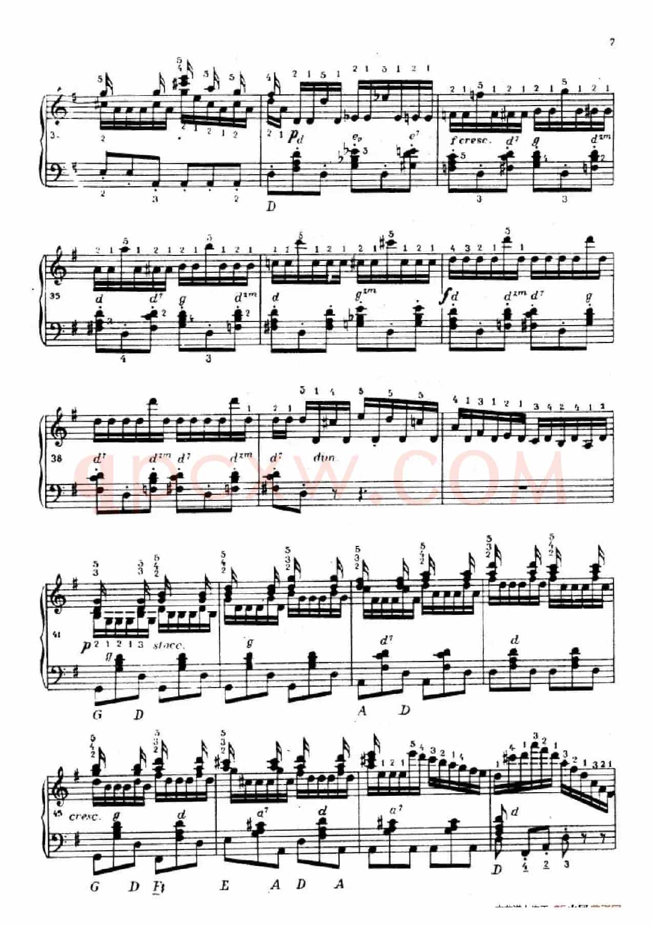 《车尔尼手风琴练习曲集》第Ⅳ册（第1——2首）