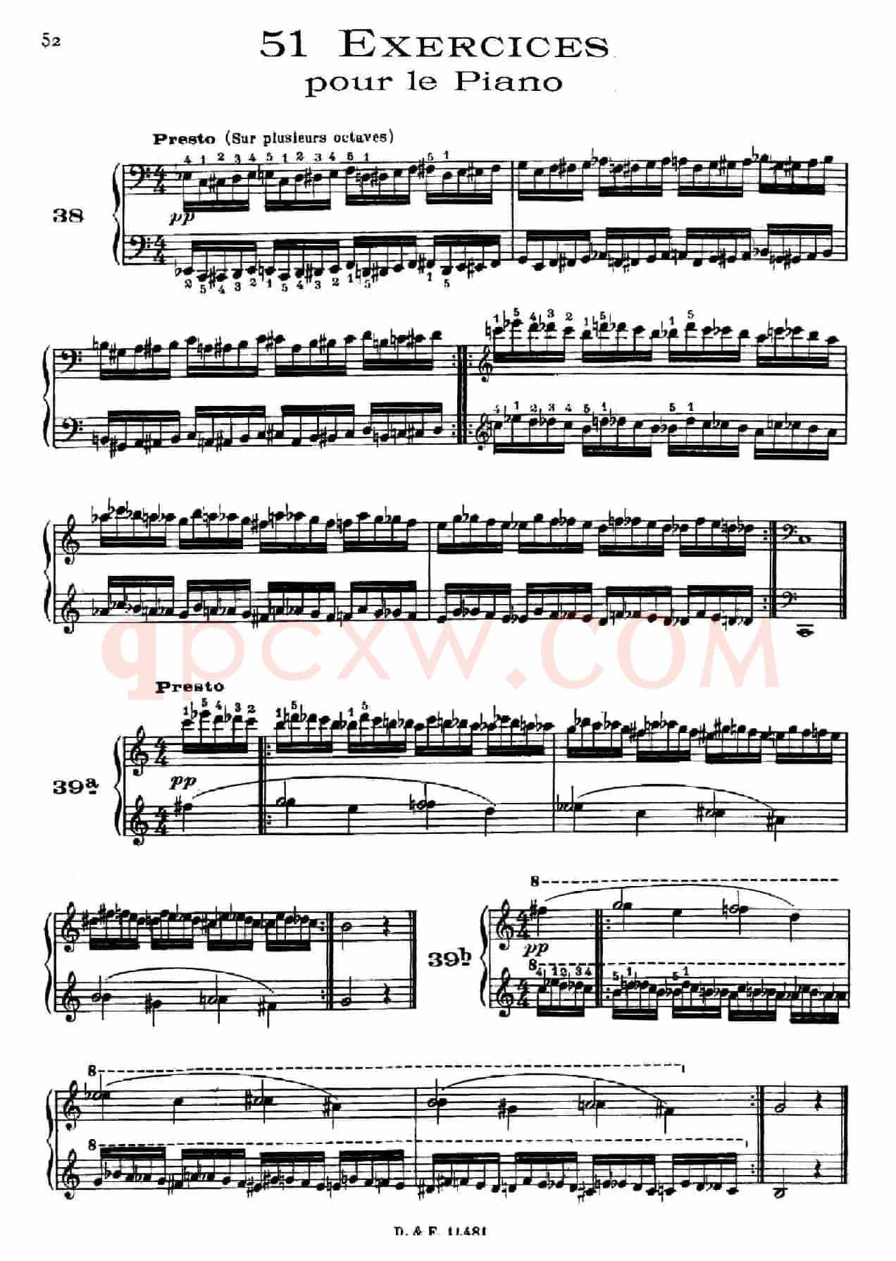 51 Exercises, WoO 6（51首钢琴练习 38—51）