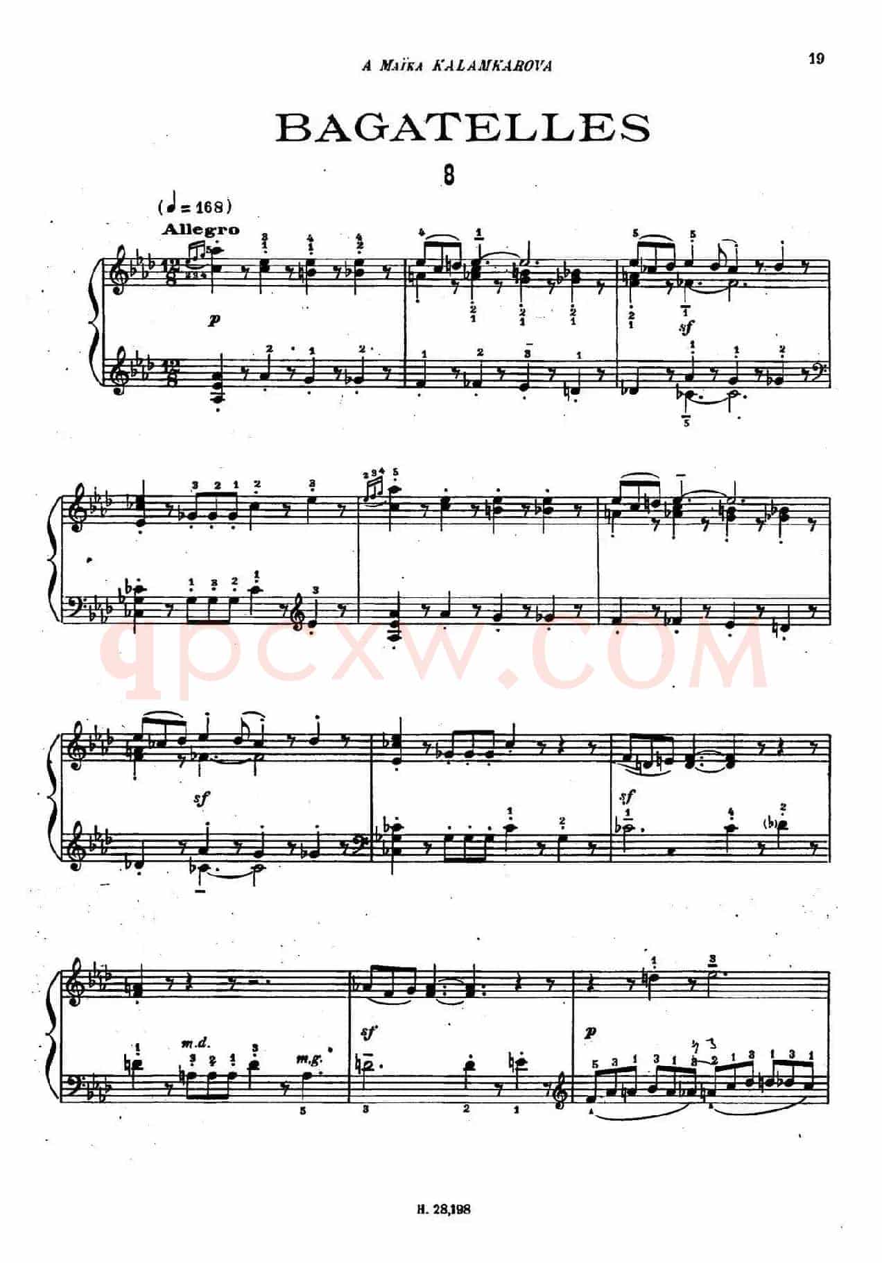 Tcherepnin - 10 Bagatelles Op.5(齐尔品-10首小品·8)