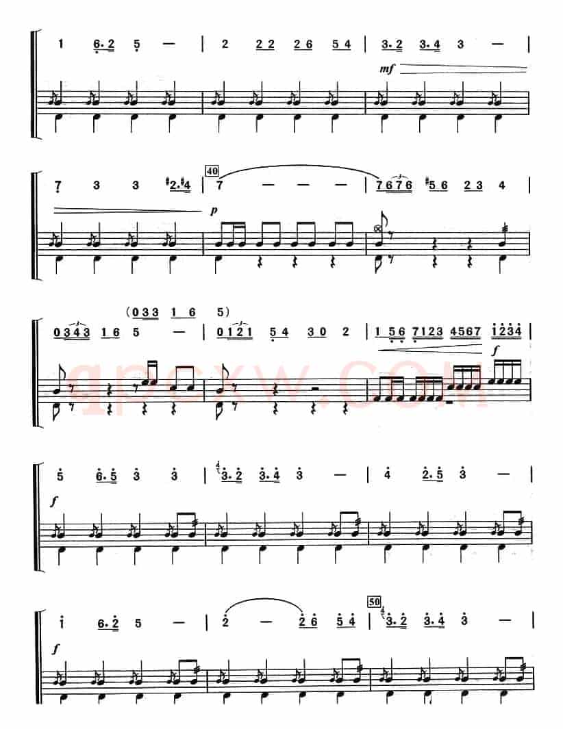 《卡门》序曲（架子鼓、主旋律+鼓谱）